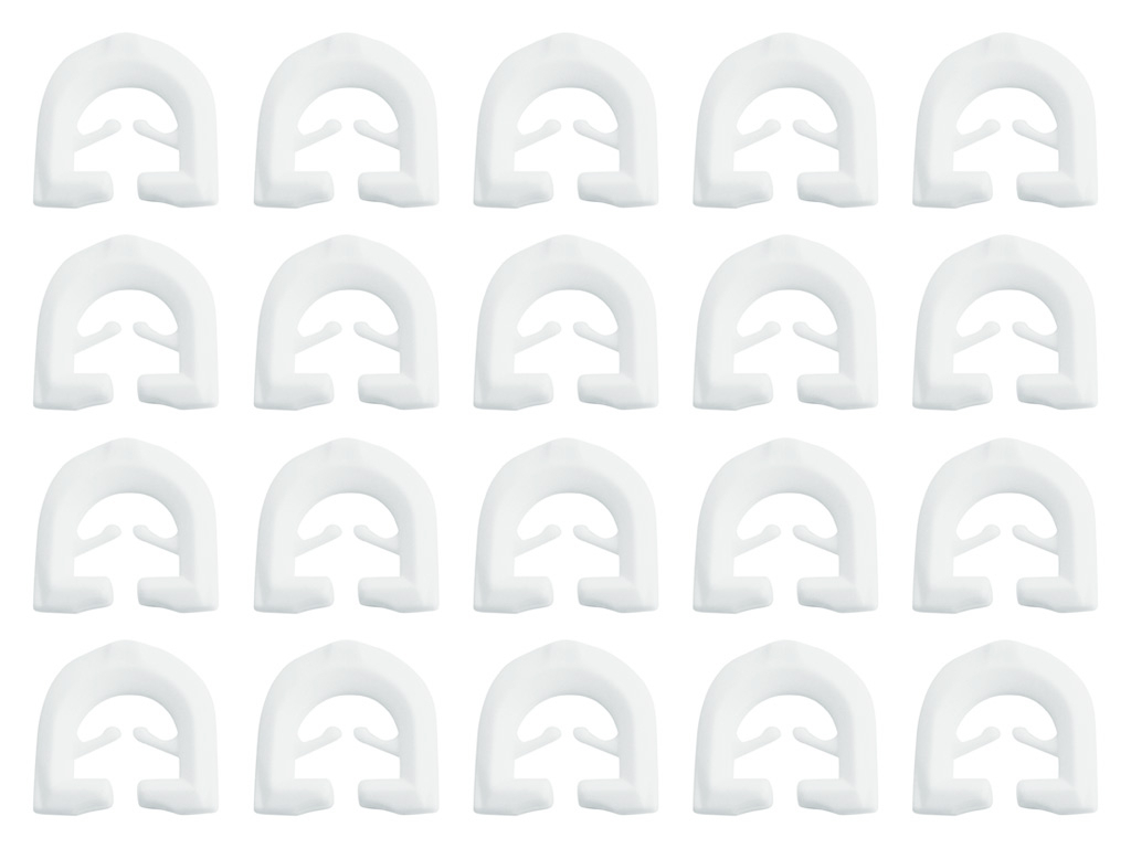Plat model gordijnrunners - 20 stuks
