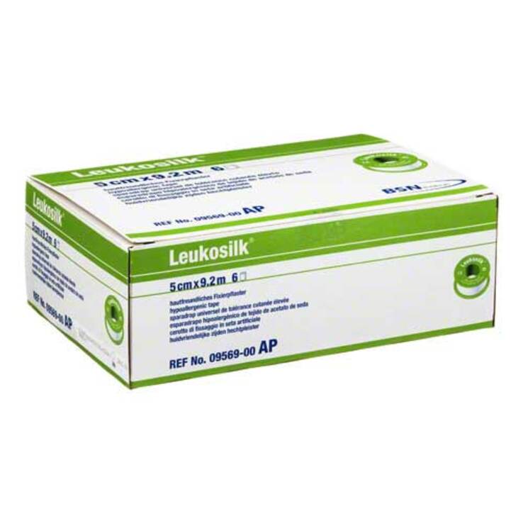 Leukosilk® 5 cm x 9,2 m, 6 St
