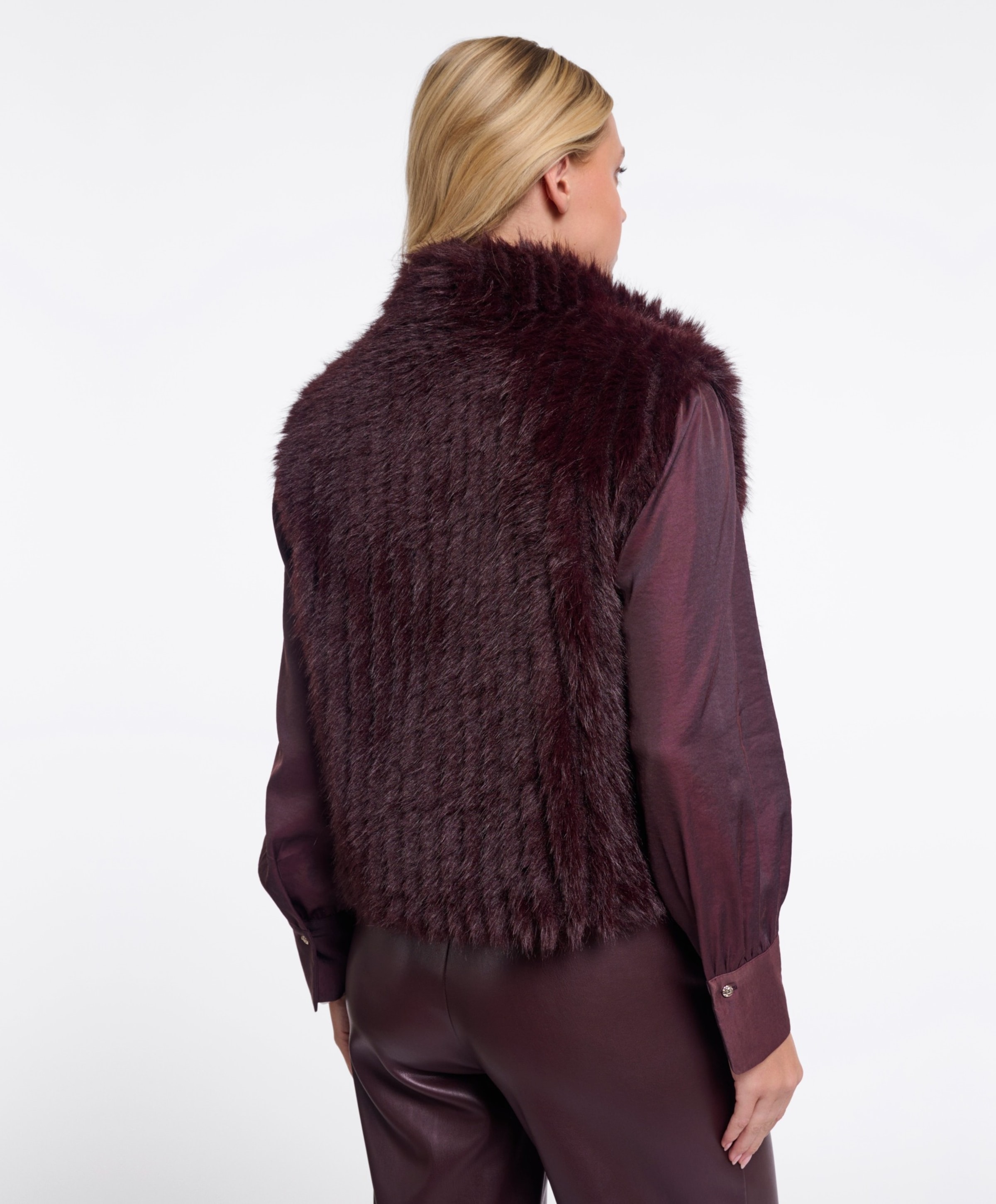 Rino & pelle Dames gilet bordeaux