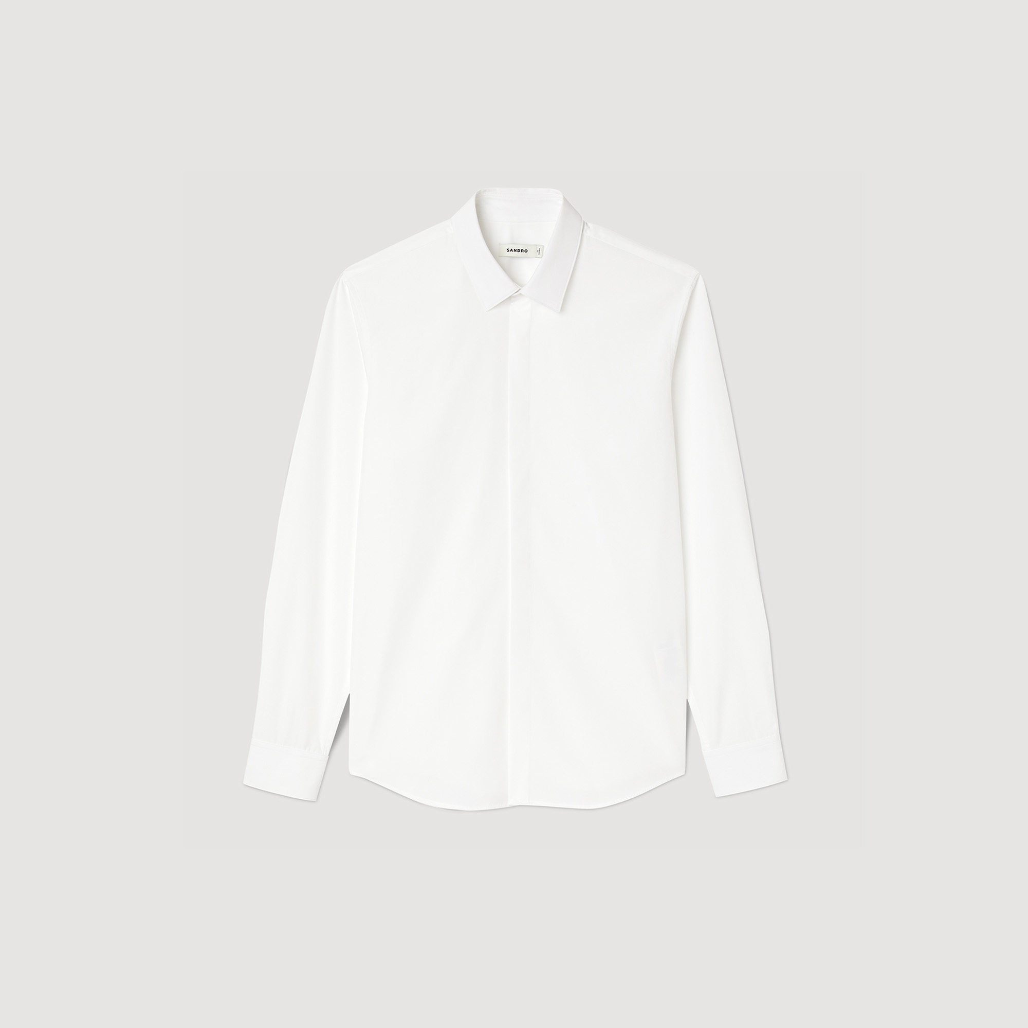 Chemise slim en popeline