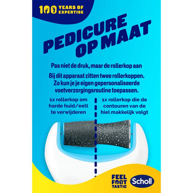 Scholl Velvet SmoothElekrische Voetvijl Blauw