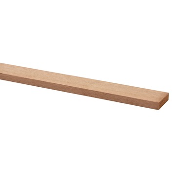 Lat hardhout geschaafd 9x35 mm 210 cm
