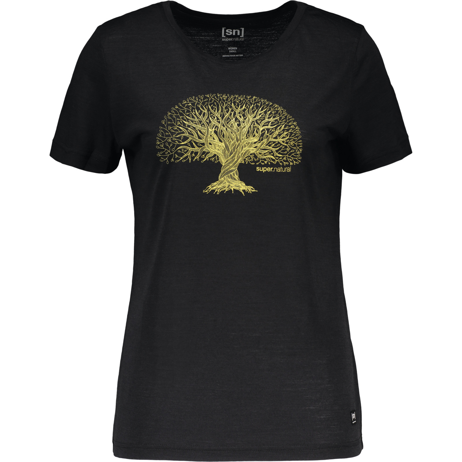 SUPER NATURAL Damen-T-Shirt Tree of Knowledge schwarz, 36