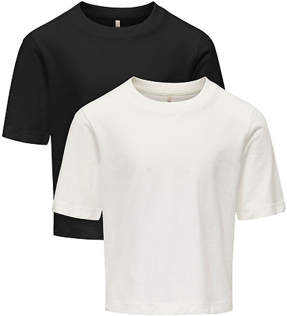 Kids Only T-shirts - 2er-Pack - KogRex - Black/Cloud Tänzer