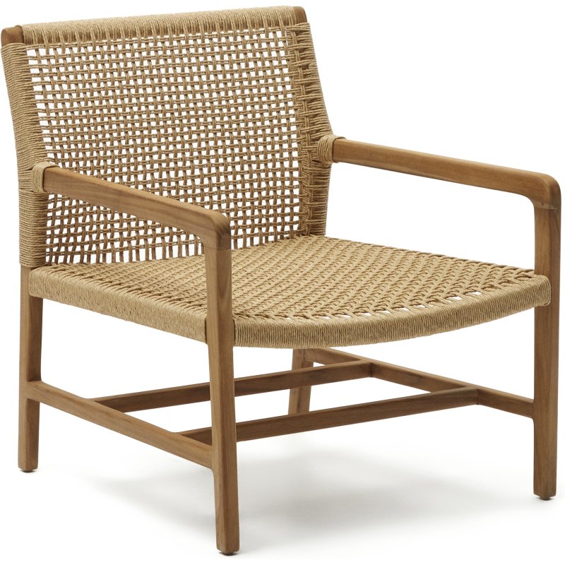 Fauteuil Sabolla - corde  - bois de teck massif