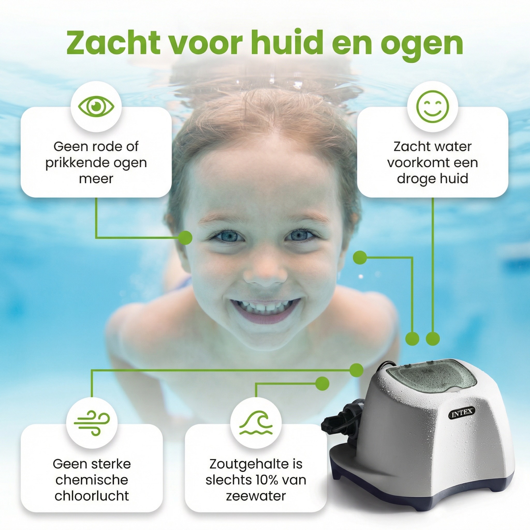 Intex QS500 zoutwatersysteem - 26500 liter