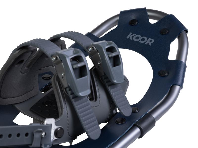KOOR Schneeschuh Lumi Flex S/M Dunkelblau Mit Steigeisen aus Manganstahl