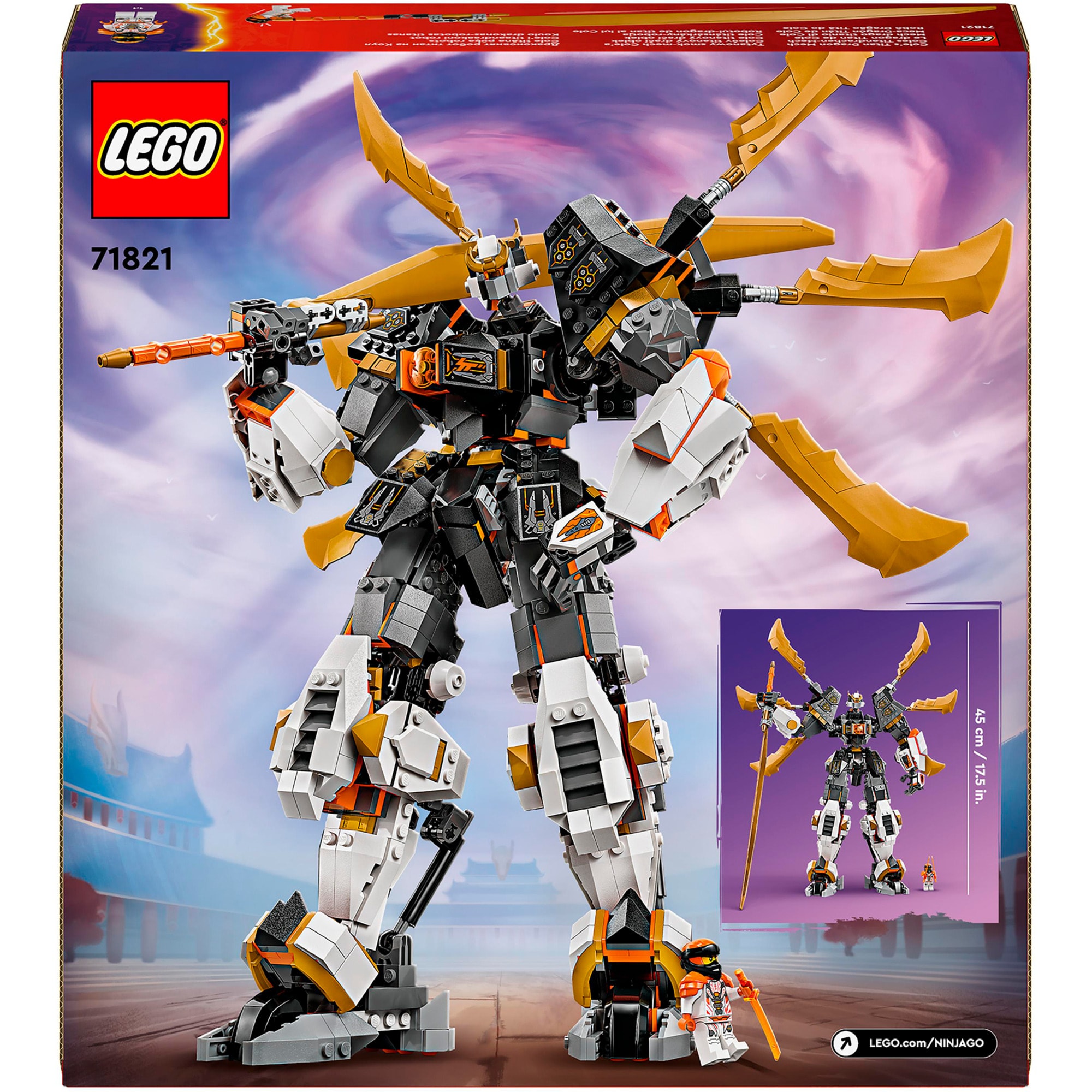 LEGO Konstruktionsspielzeug Ninjago Coles Titandrachen-Mech