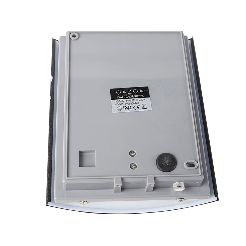 Buiten wandlamp zwart IP44 met schemersensor - Miro