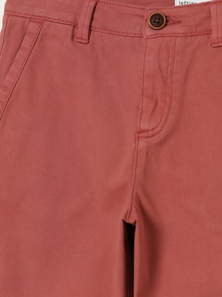 Bermuda chino stretch - Vermelho lavado