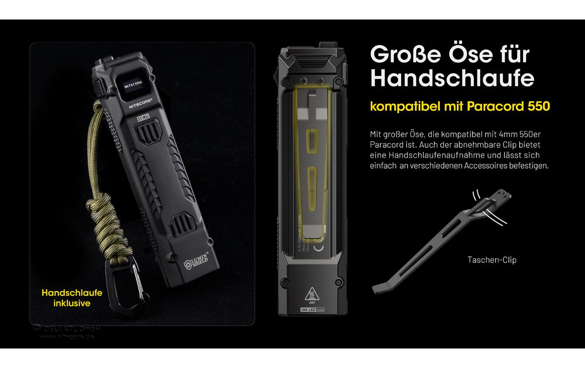 Taschenlampe EDC29 6500 lm<br>Ultraschlanke Hochleistungs-Taschenlampe