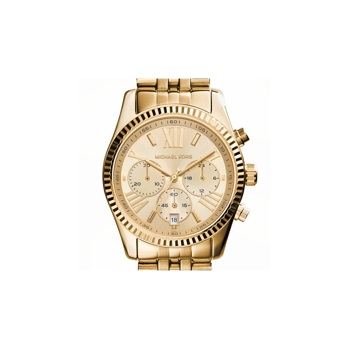 Montre MICHAEL KORS Lexington femme bracelet acier doré
