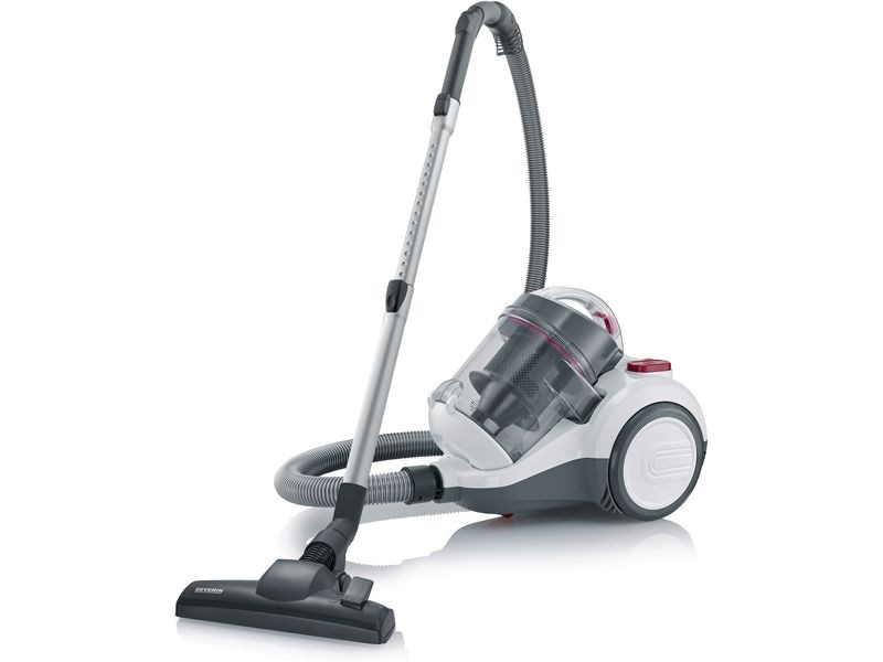 Severin Bodenstaubsauger CY 7088 Grau/Weiss Beutelloser Zyklon-Bodenstaubsauger