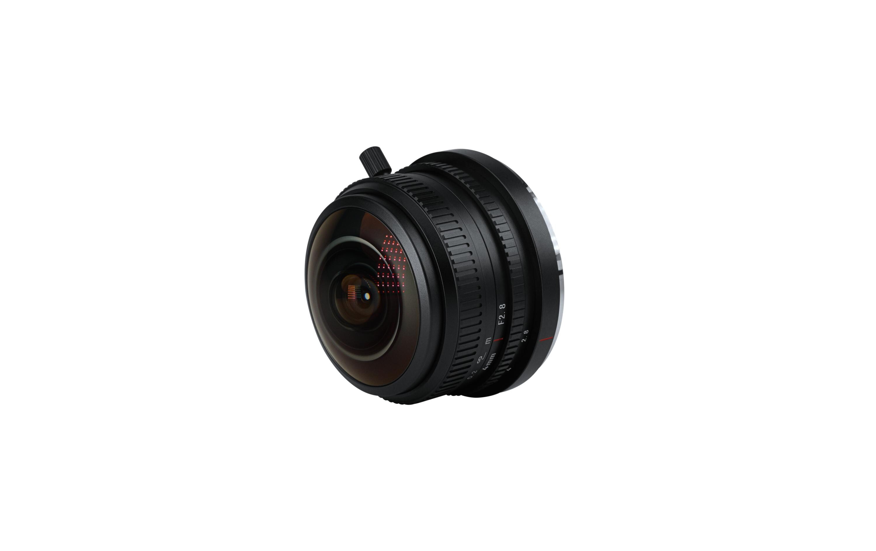 Festbrennweite 4mm F/2.8 Fisheye – Fujifilm X-Mount<br>Zirkulares Fisheye-Objektiv mit 225° Blickwinkel