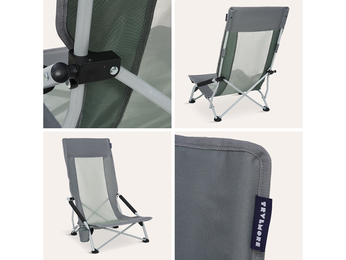 TRVLMORE Beach Chair High strandstoel - Grey