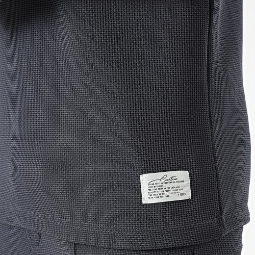 Ensemble Tee Shirt Et Short Jogging Gris Anthracite