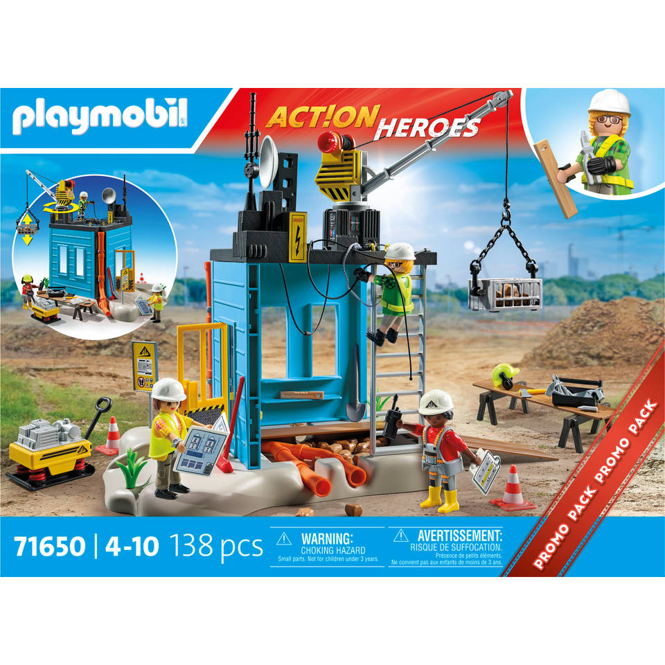 PLAYMOBIL Action Heroes promopack bouwplaats 71650