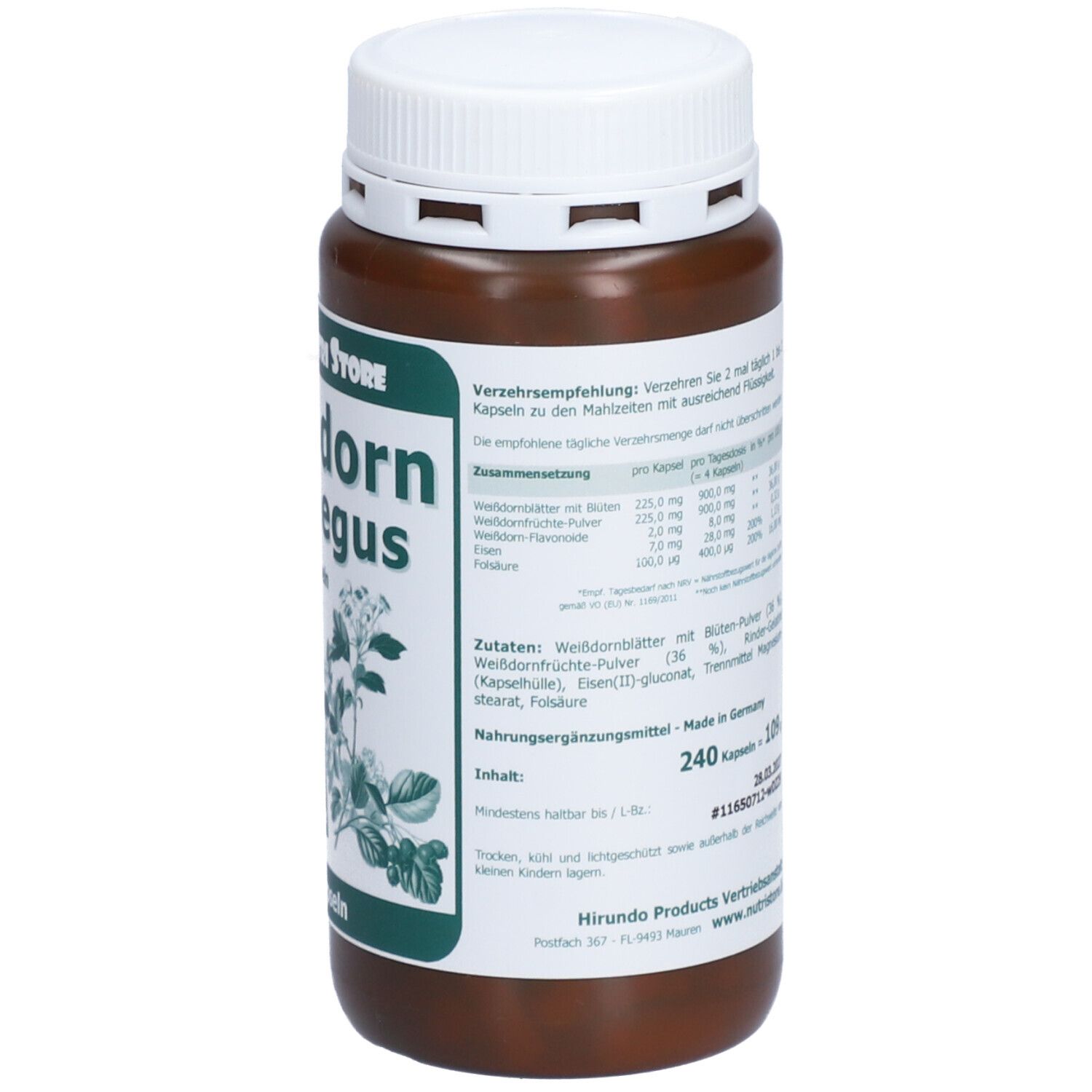 Weissdorn 500 mg Kapseln