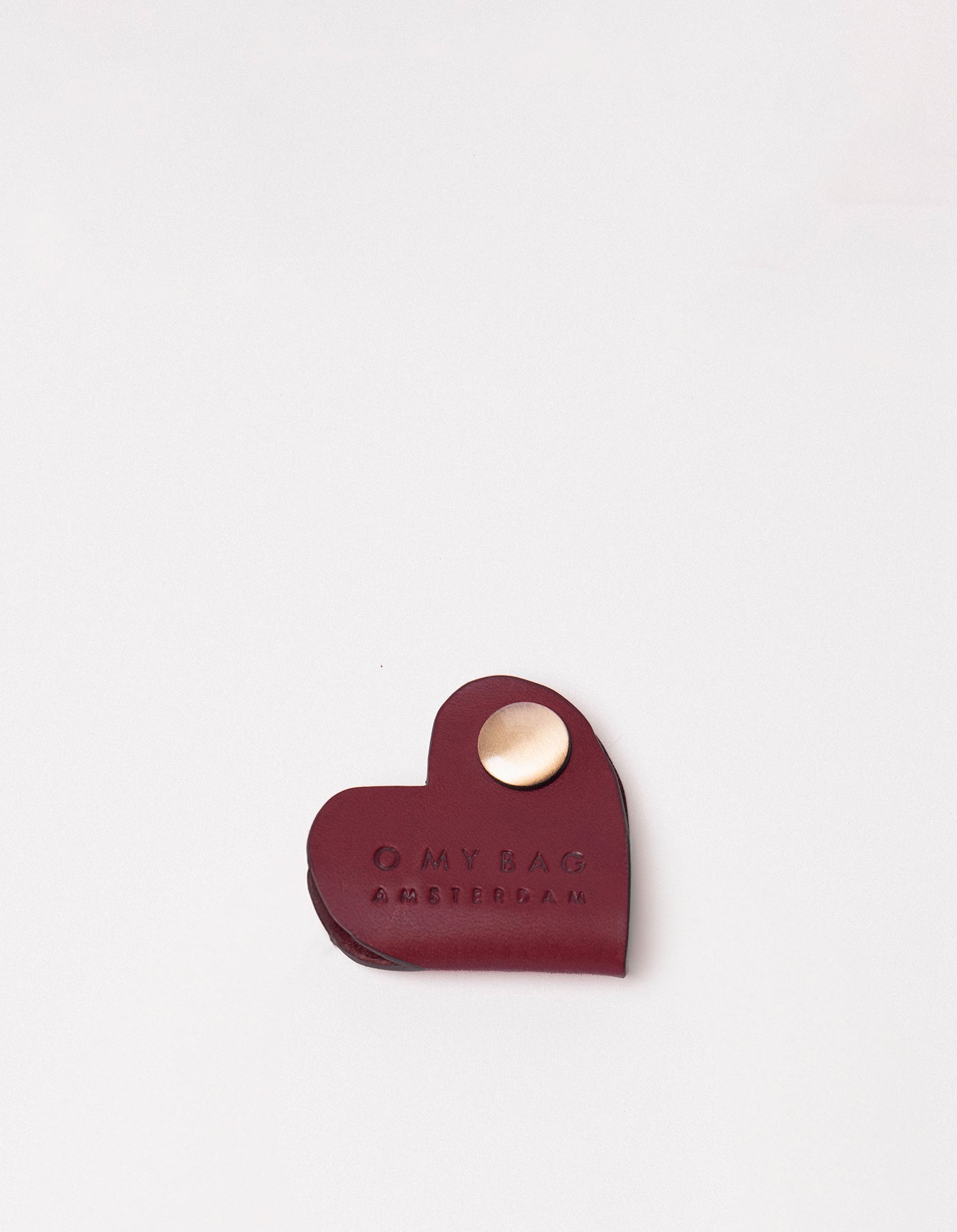 Heart Cord Taco - Dark Cherry Classic Leather