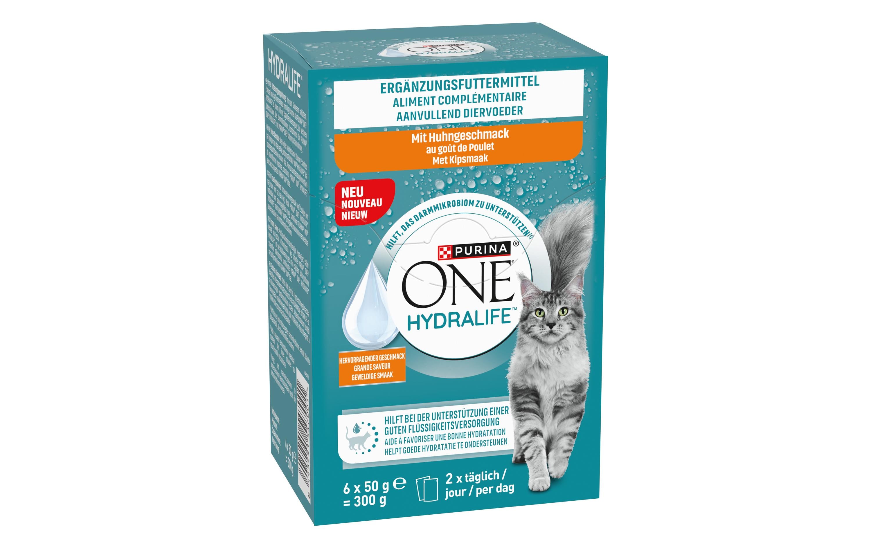 Hydralife mit Huhngeschmack 6 x 50 gErgänzungsfuttermittel für Katzen