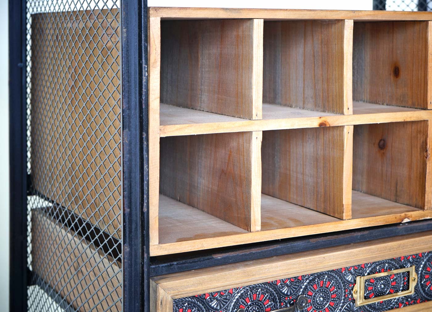 Weinregal MCW-C91, Flaschenregal Barschrank Weinständer für 10 Flaschen, Tanne Holz Vintage 157x57x38cm