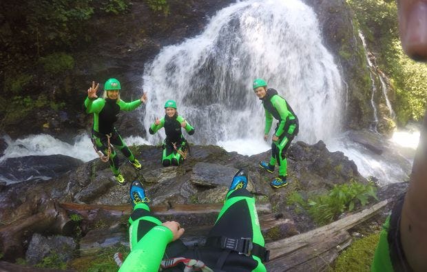 Canyoning und Rafting Package in Haiming als Geschenkidee