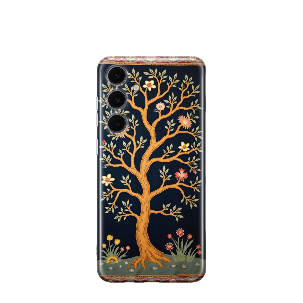 Samsung Galaxy S24 FE Gummi Hülle Orientbaum - Braun