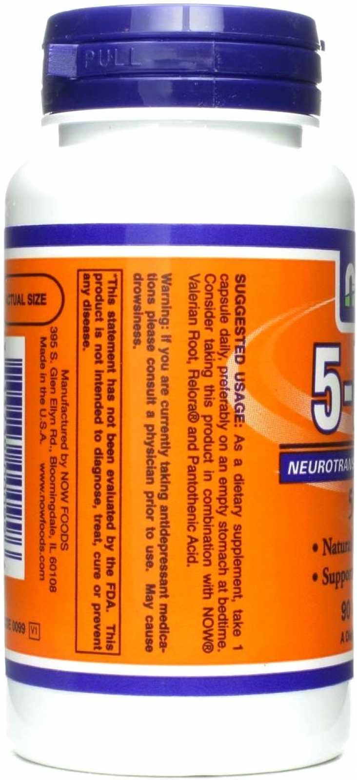 NOW Foods 5-HTP 100 mg 60 cápsulas