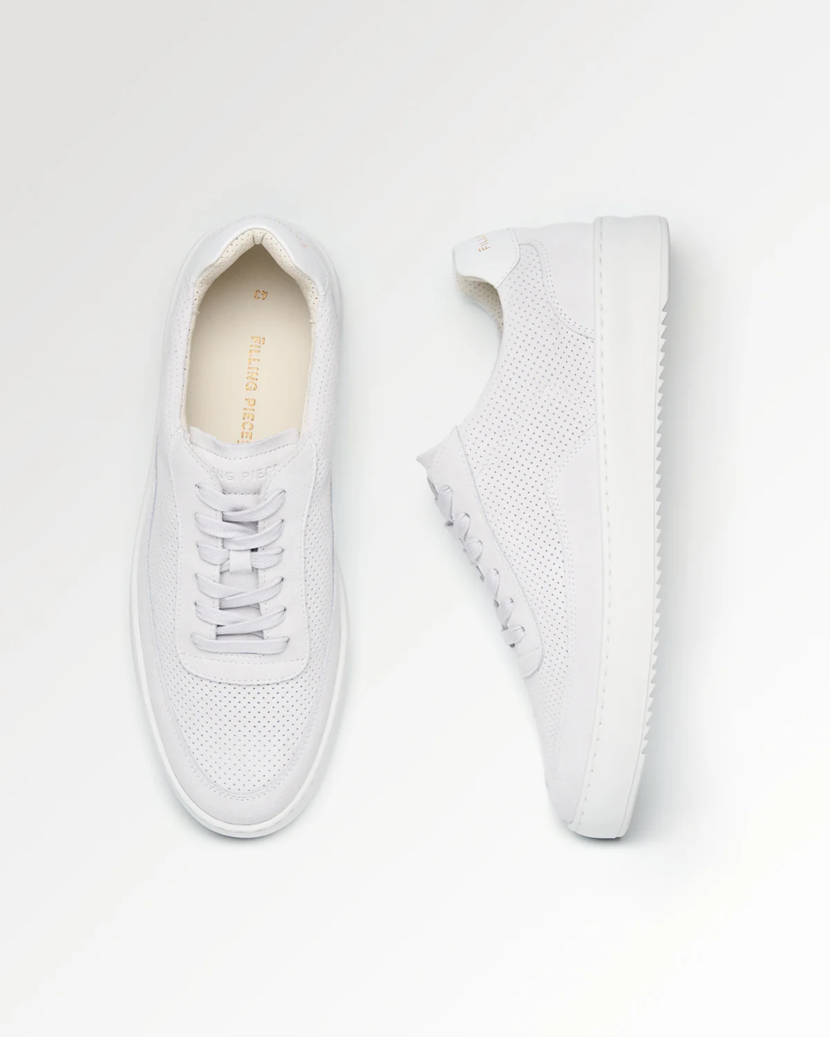 Mondo Suede Perforated White