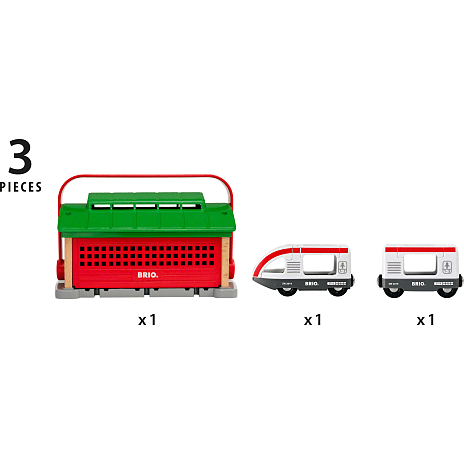 BRIO 33474 Toggarage med bærehåndtag