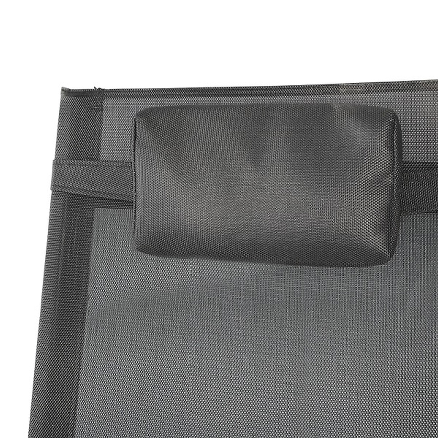 Schaukelliege - anthrazit - mit Nackenkissen