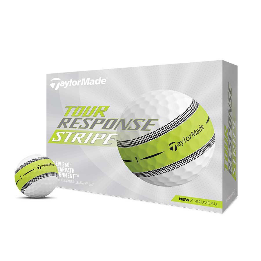 Tour Response Stripe 2023 Golfball Hvit/Gul