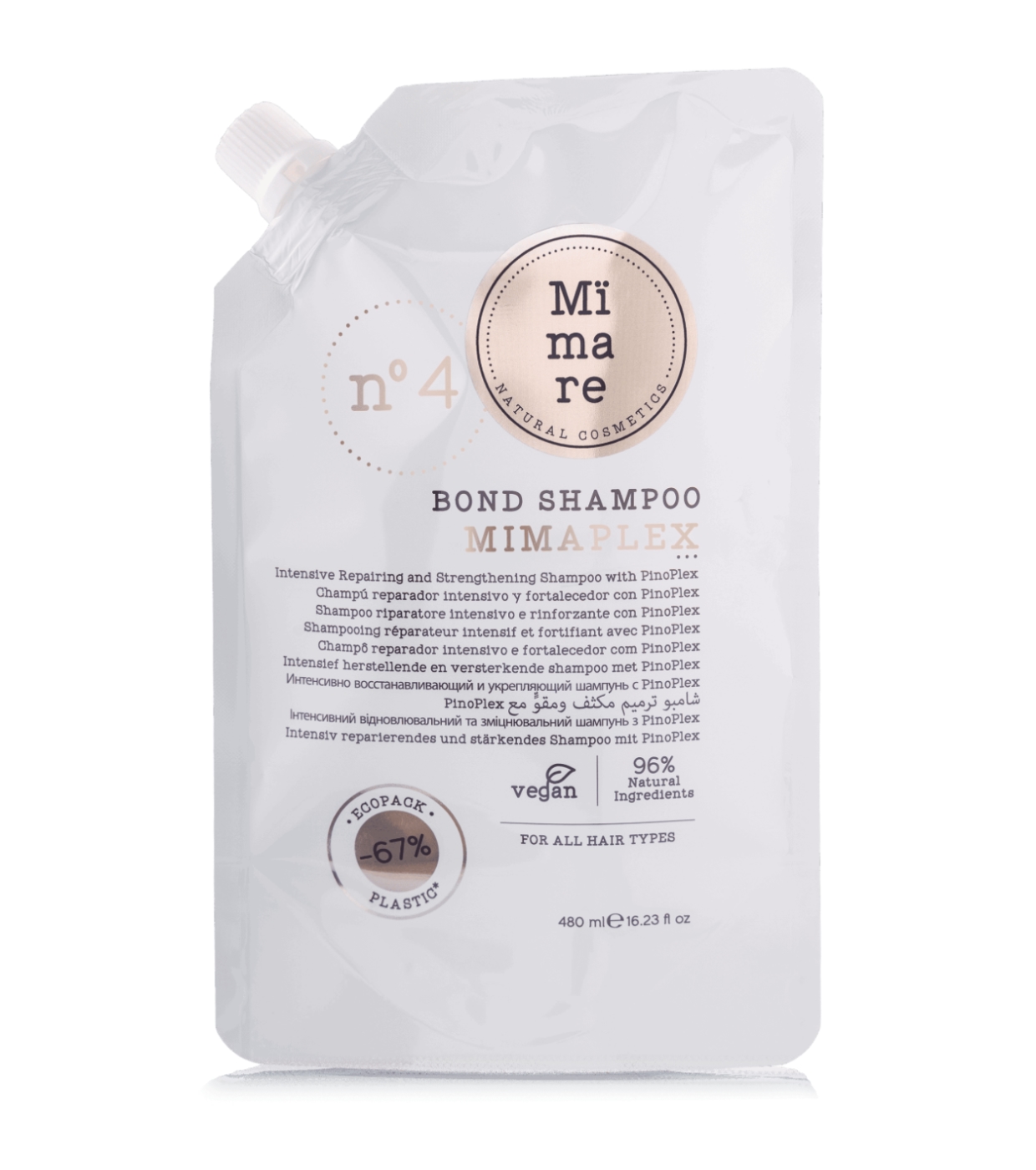 Mimare - *Mimaplex* - Shampoo para cabelos danificados, secos e maltratados - 480ml
