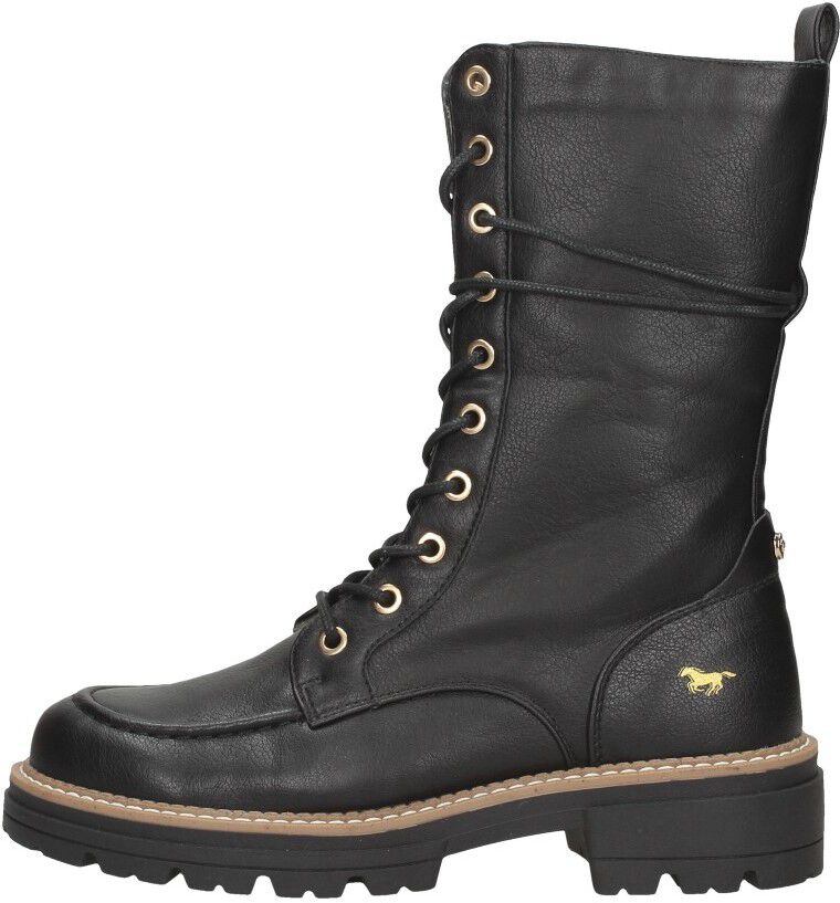 Mustang Veterschoenen Hoog zwart