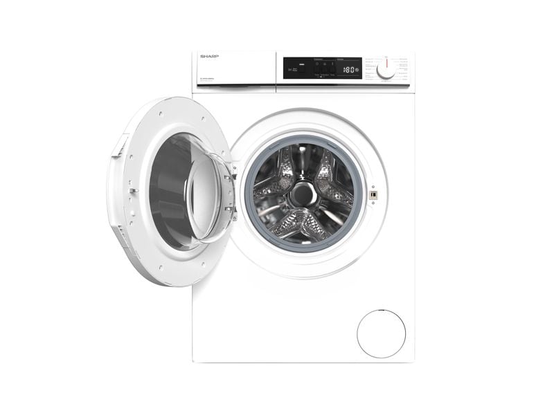 Sharp Waschmaschine ES-NFA814WWNA-CH Links Frontloader mit 8 kg Ladekapazität