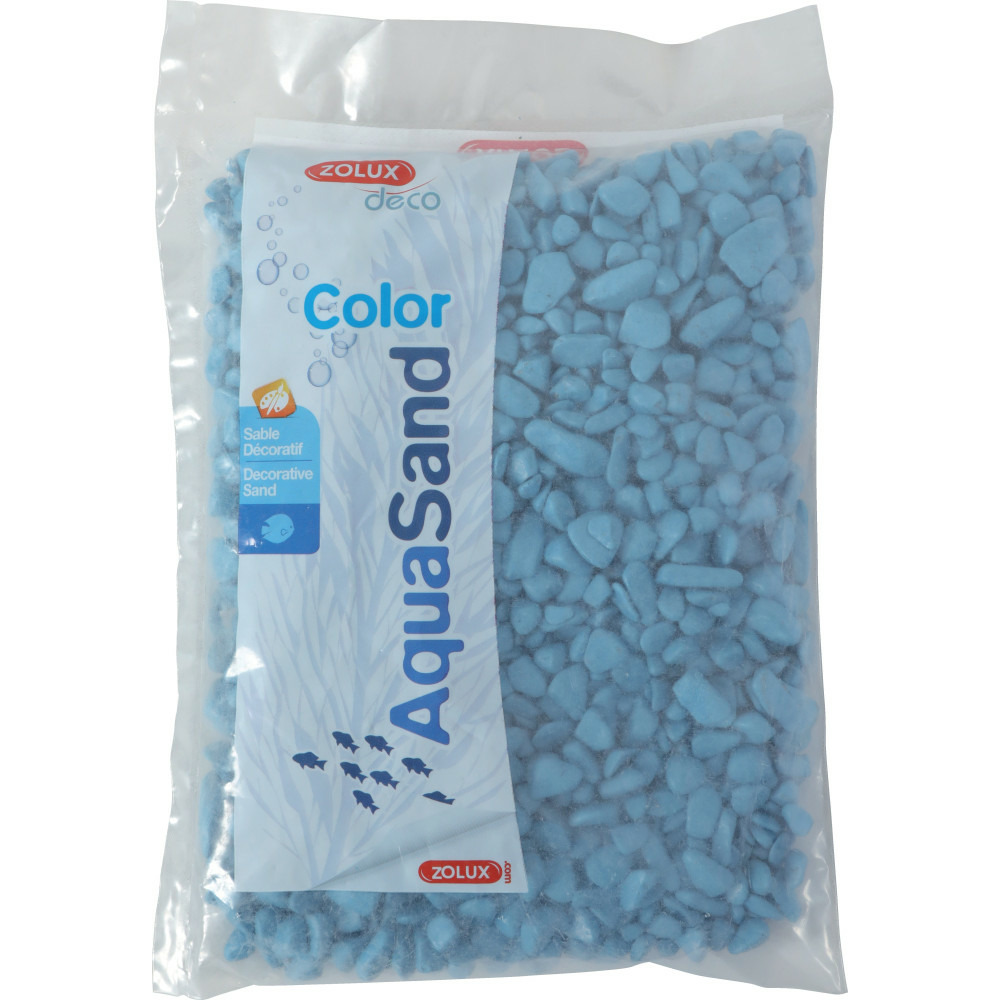 Gravier aqua sand ekaï bleu 5/12 mm sac de 1 kg aquarium