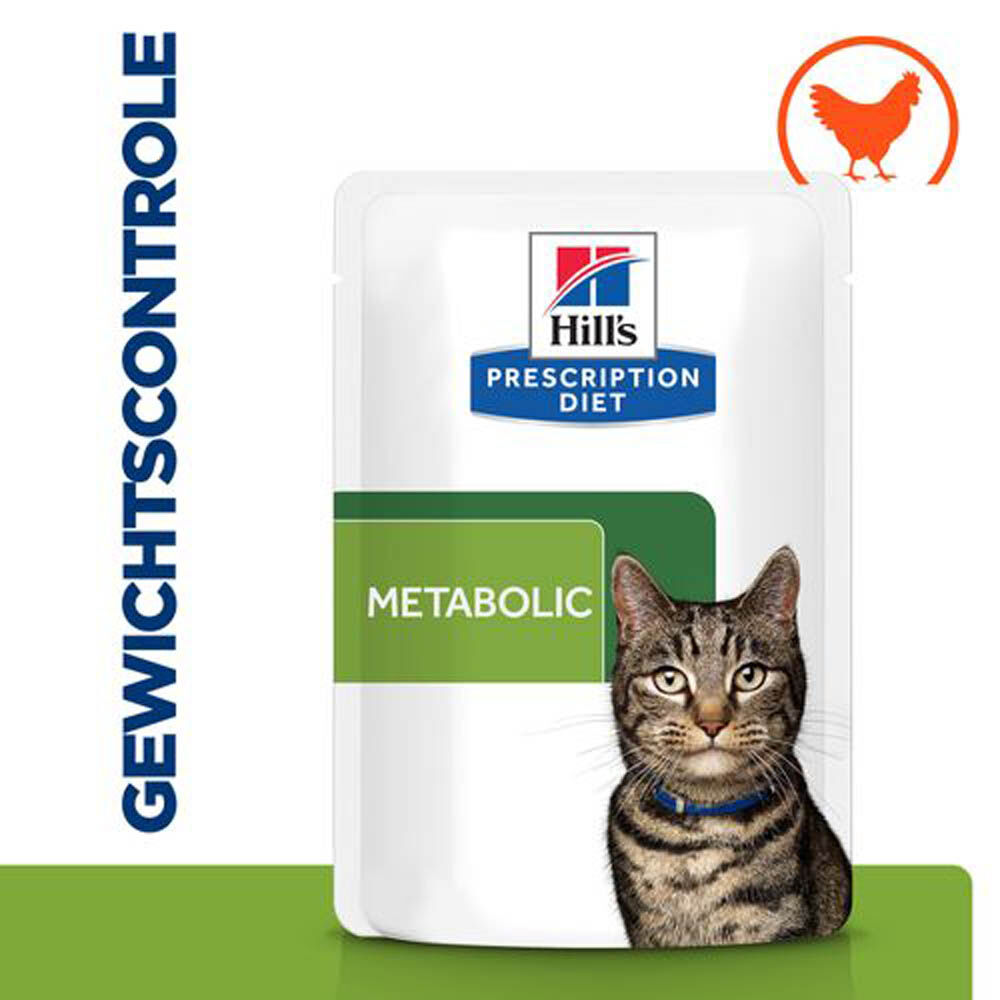 Hill's Prescription Diet Metabolic - Kattenvoer - 85 Gram - kip