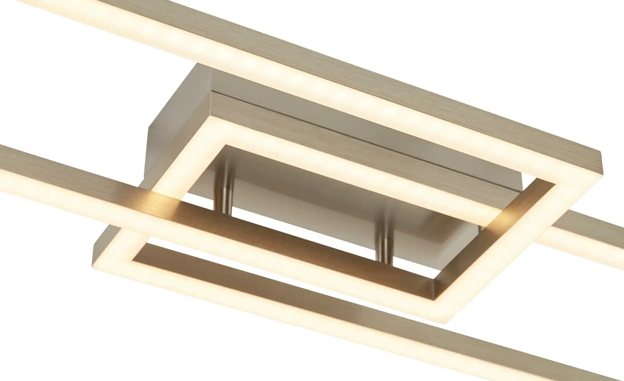 Paul Neuhaus Smart Home-Deckenleuchte, 2-flammig, Nickel matt