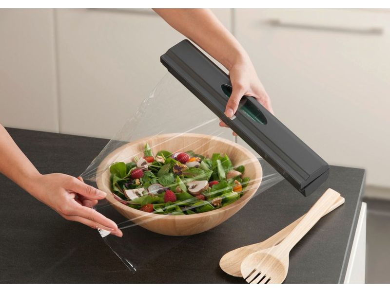 Wenko Folienschneider Perfect Cutter Anthrazit Folienschneider für Frischhaltefolie und Alufolie