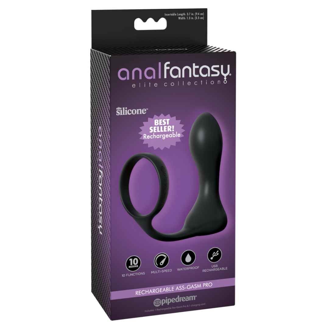 Analplug mit Penisring: Rechargeable Pro | 10 Vibrationsmodi | analfantasy collection