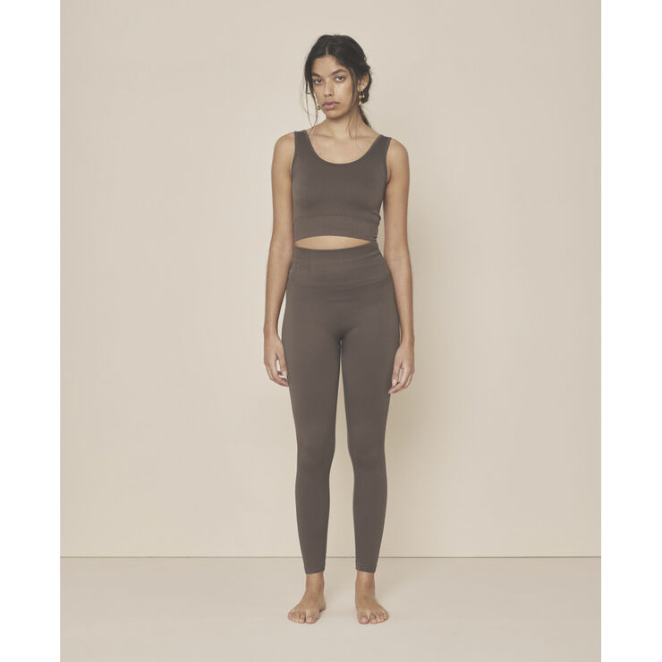 Moonchild Yoga Wear Soft Rib Seamless Crop Top Storm