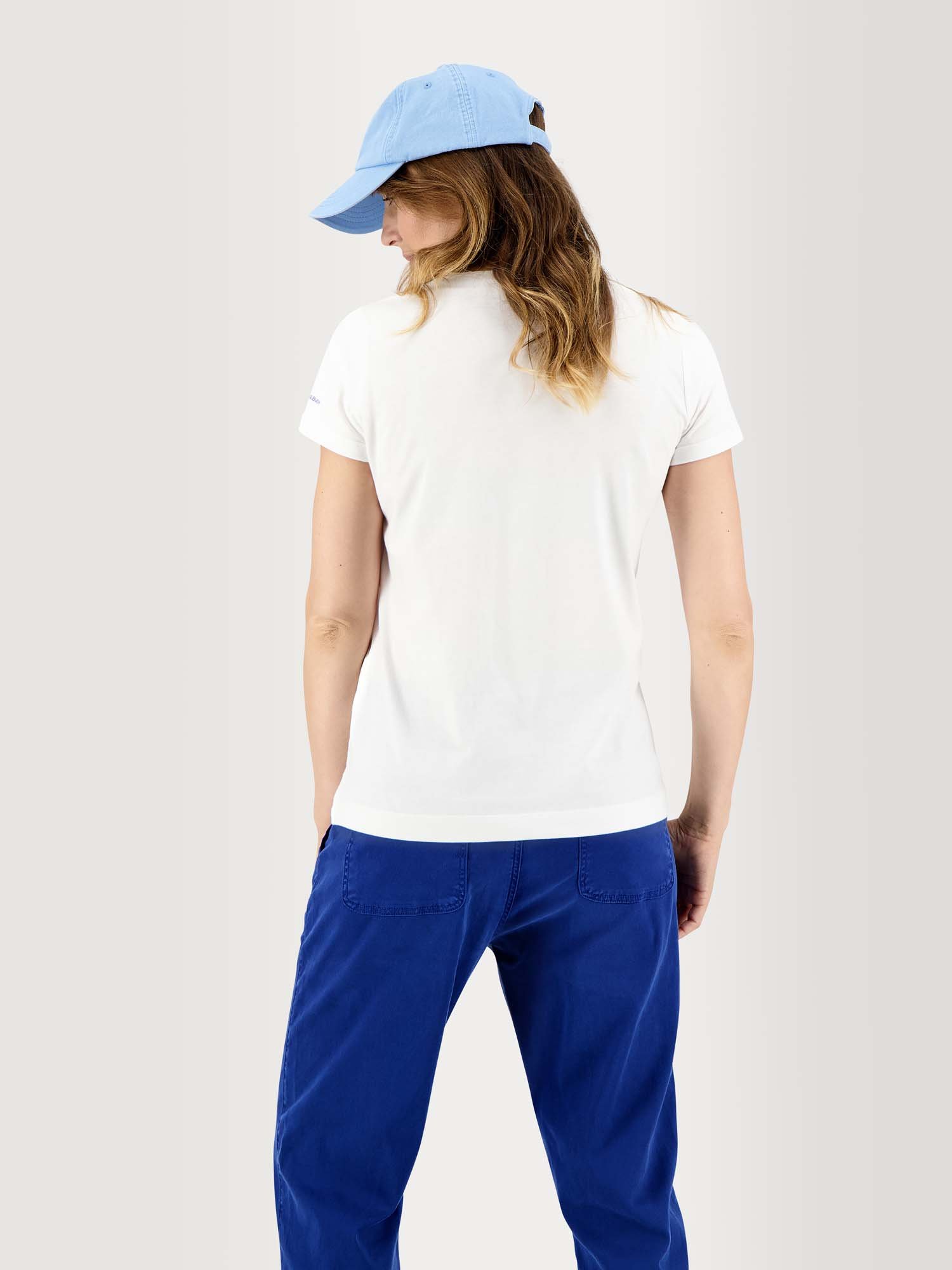 Tee Shirt Femme A Motif Coton Biologique Blanc