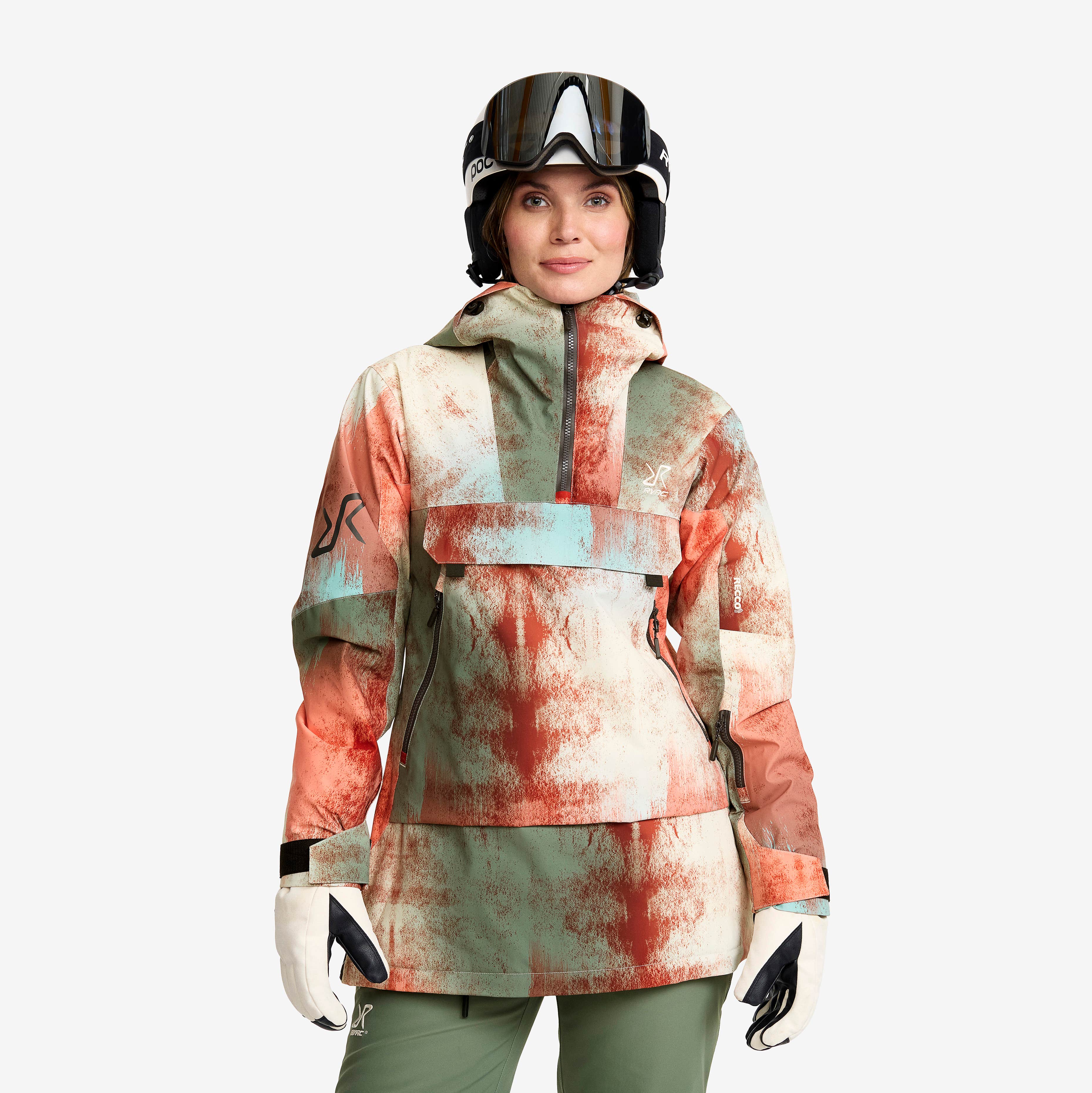 Halo 2L Insulated Ski Anorak Dame Bruschetta/Dusty Green