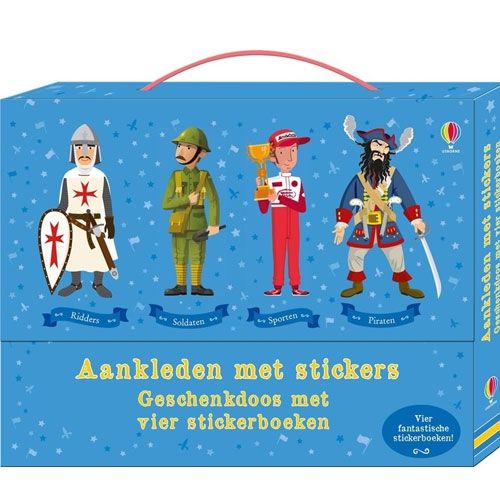 Uitgeverij usborne vier stickerboeken voor jongens