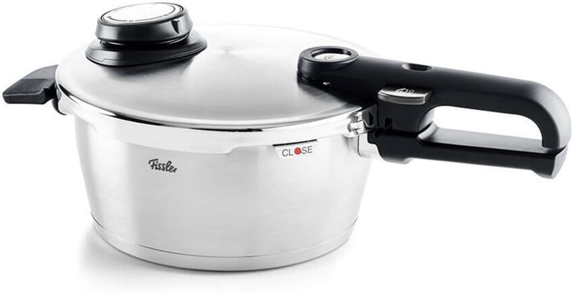 Fissler Vitavit Premium/Schnellkochtopf (2,5 L, Ø 18 cm) Edelstahl-Dampfkochtopf,4-Garstufen, inkl. Einsatz - Made in Germany, Induktion