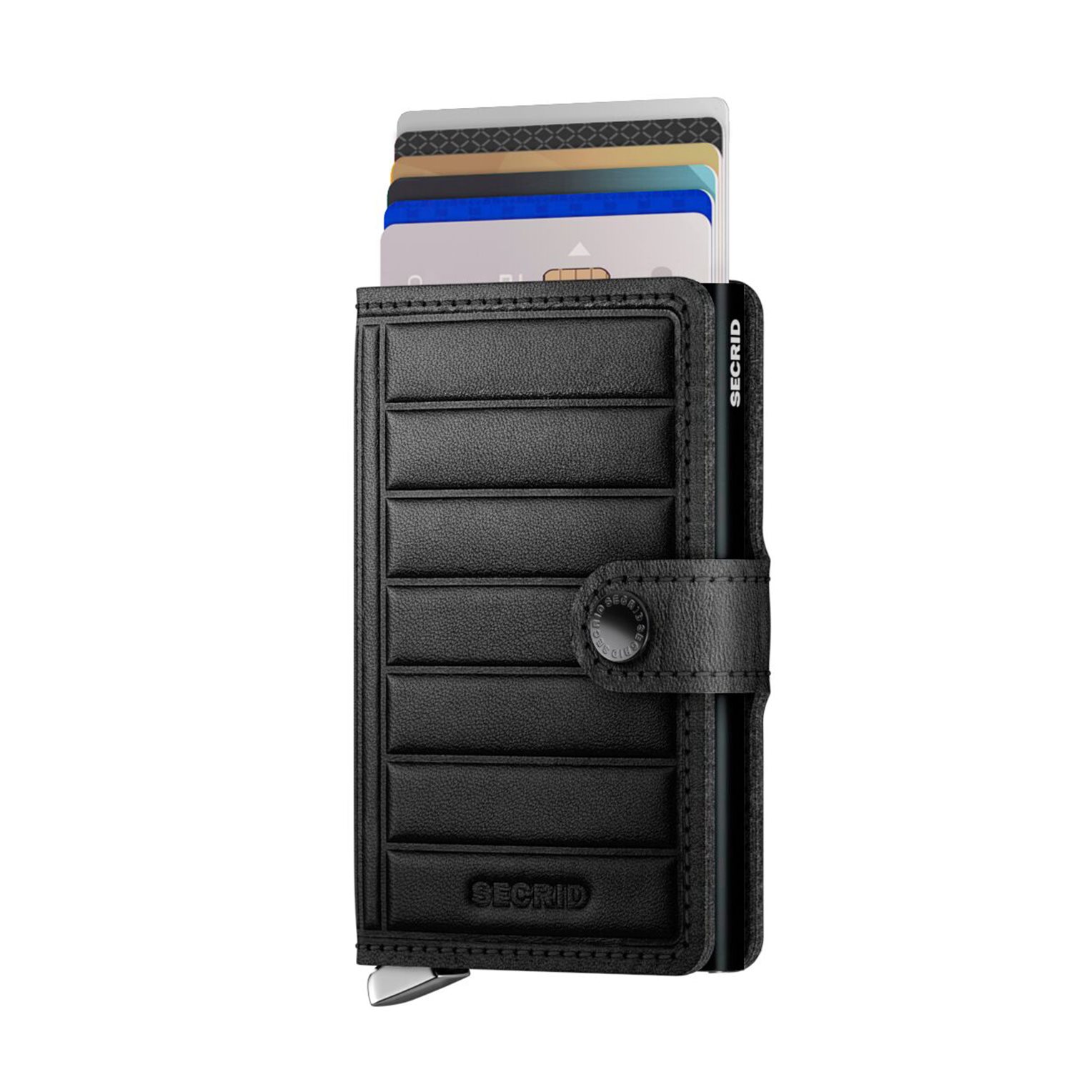 Secrid Miniwallet Portemonnee Emboss Lines black