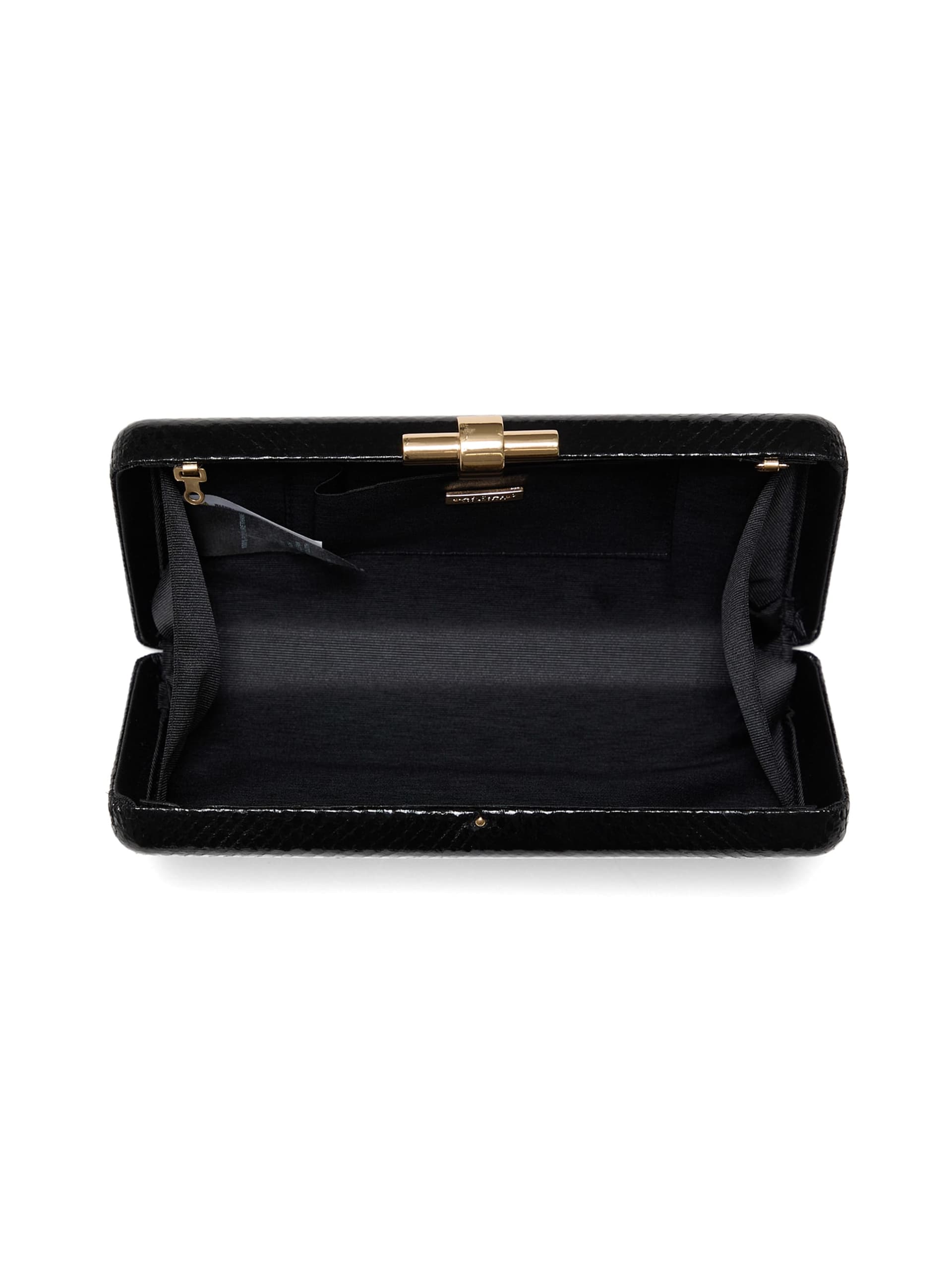 Clutch Python em tom dourado