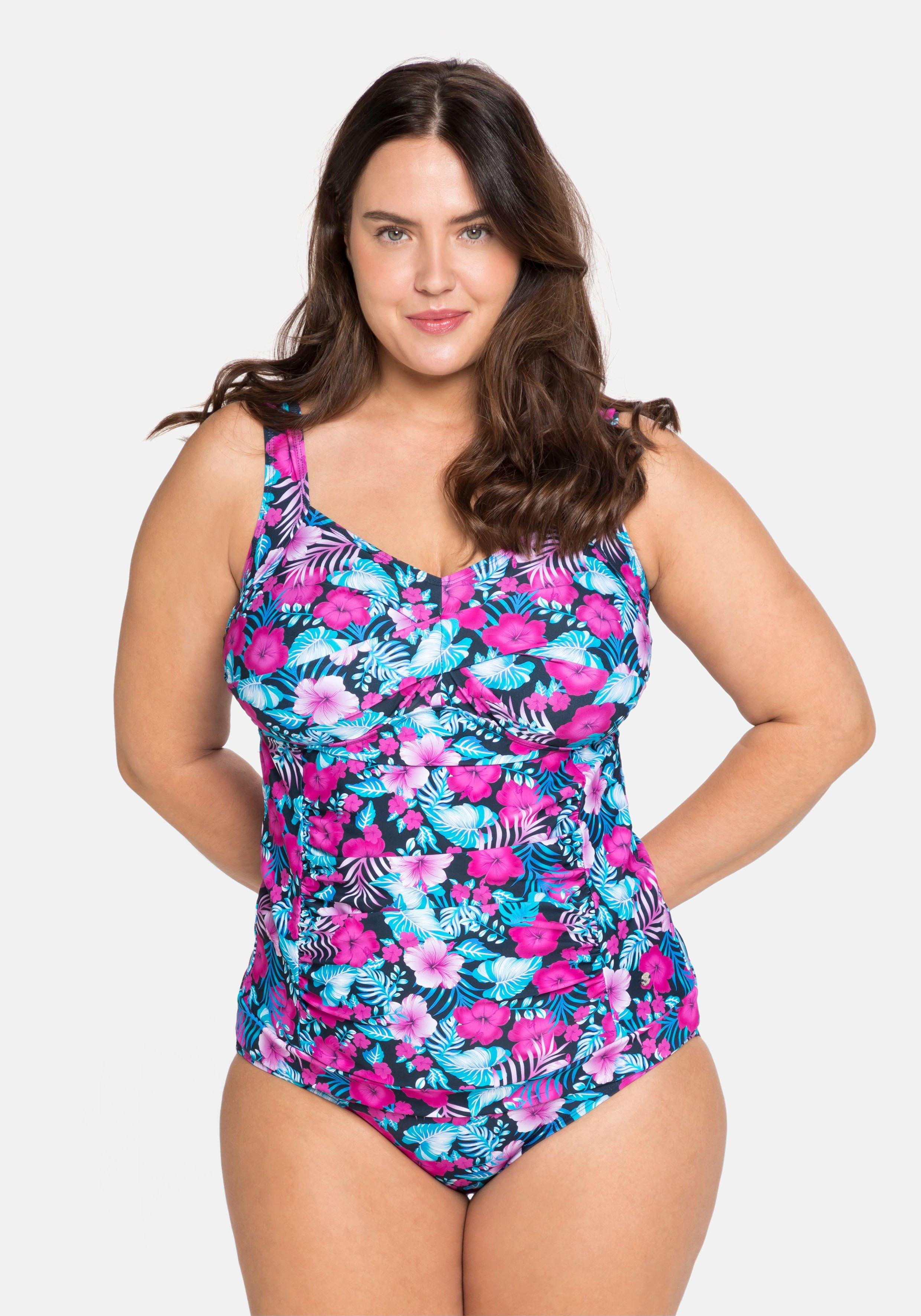 Tankini-Top mit Shaping-Einsatz, wattierte Cups