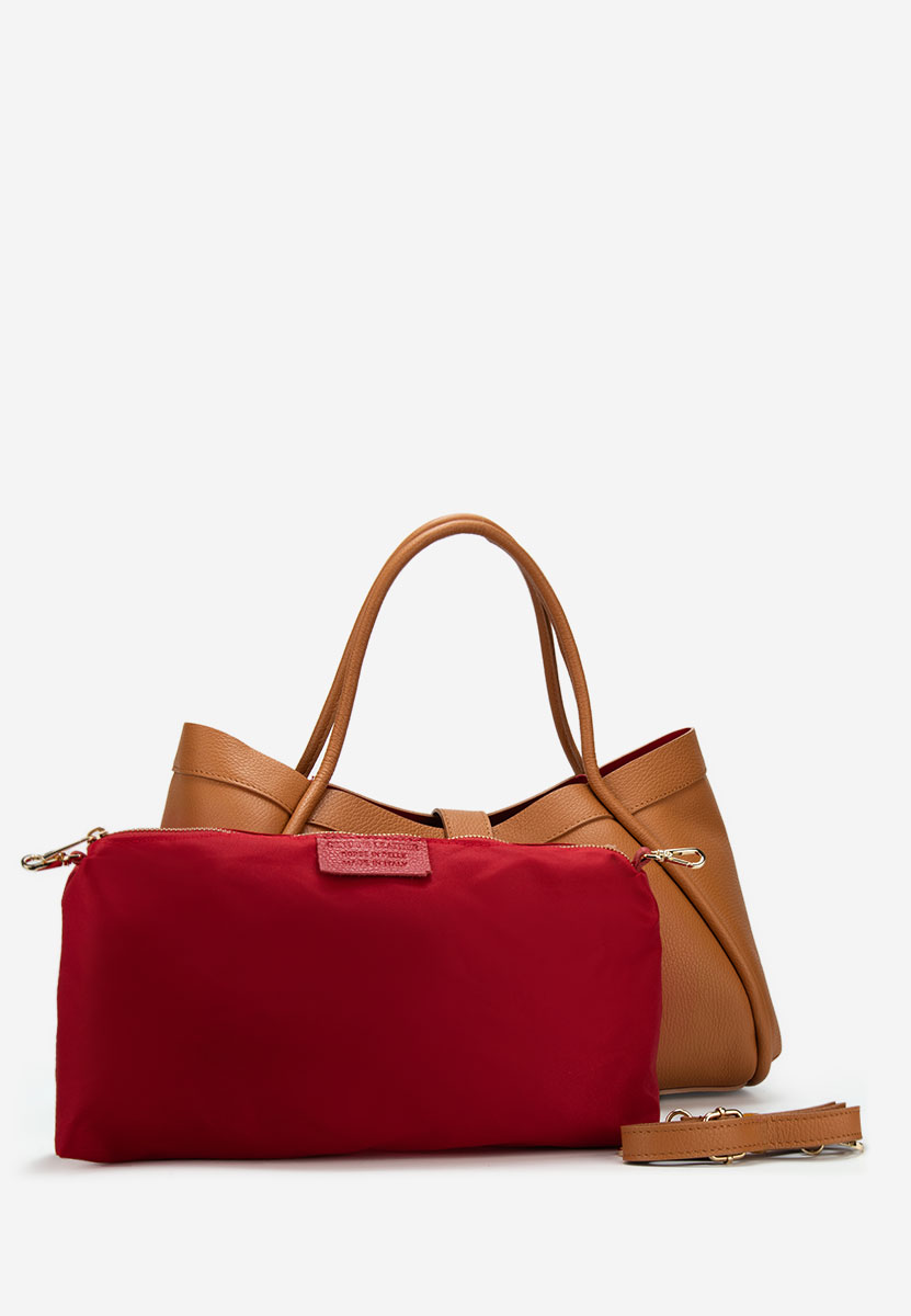 Sac en cuir naturel chameau Oniana