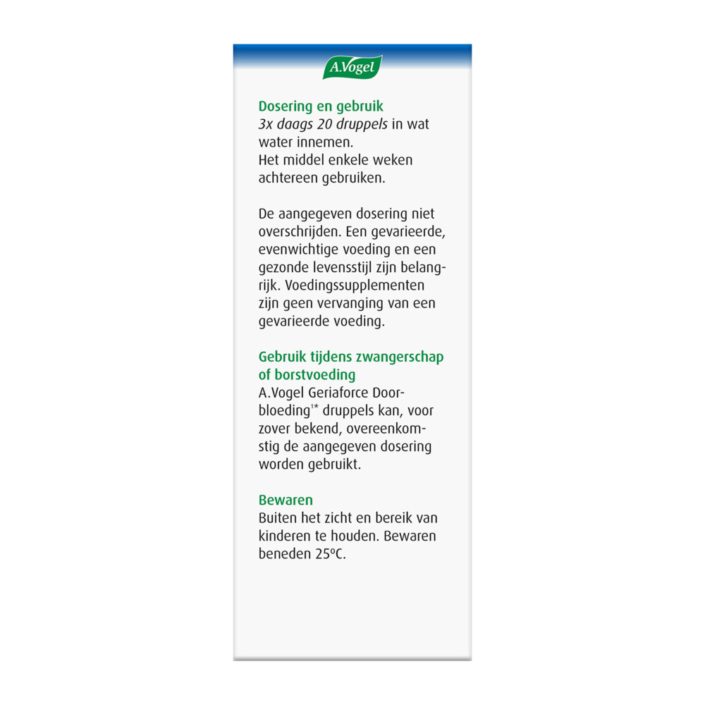 A.Vogel Geriaforce Doorbloeding100 ml